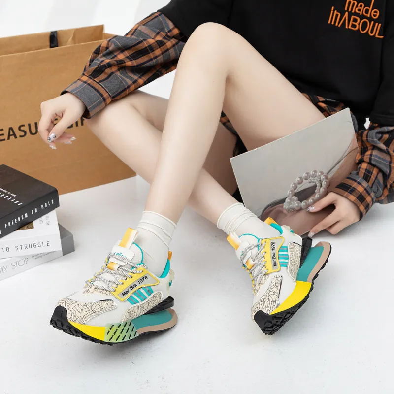 CHOVO Anti-Slip And Wear-Resistant Lightweight Height Increasing Low-Top Casual Shoes Unisex-15