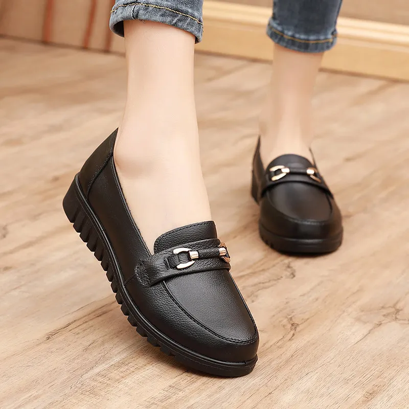 Captain Illy Casual Single Shoes Women's Black-4