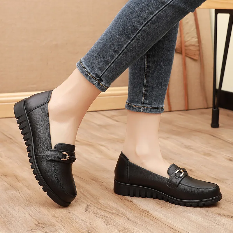 Captain Illy Casual Single Shoes Women's Black-6