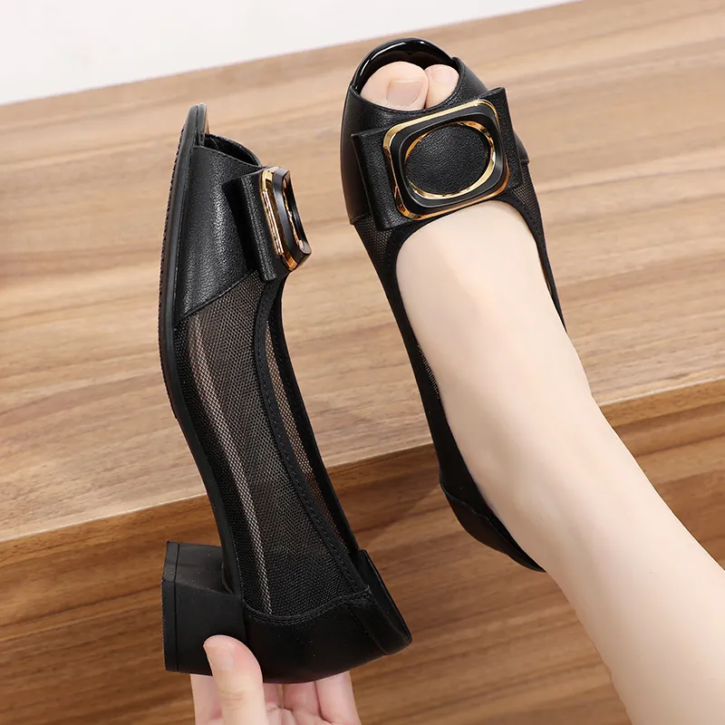 EGCHI Casual Single Shoes Women's Black-3