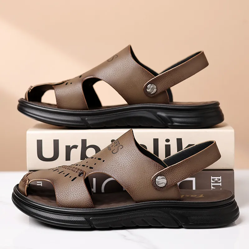 Captain Illy Beach Sandals Men's Brown-6