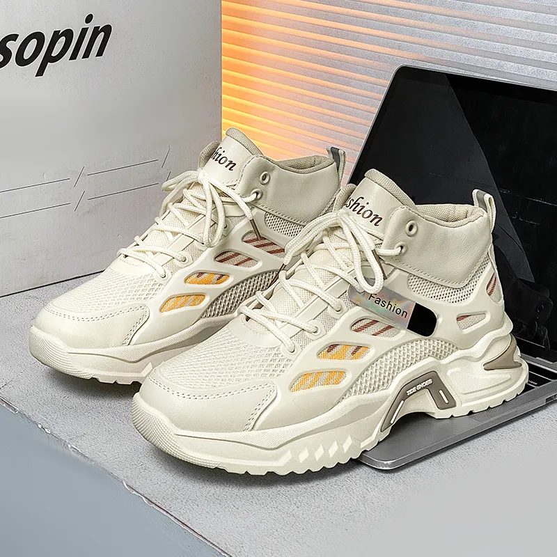 EGCHI High Top Casual Shoes Men's-3