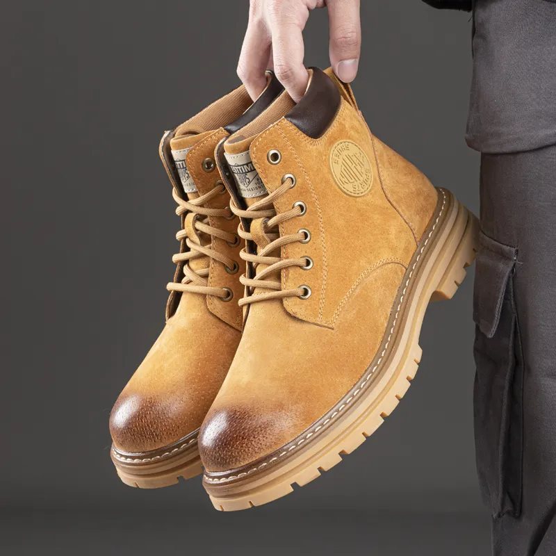 Captain Illy Short Martin Boot Men's Yellow-5