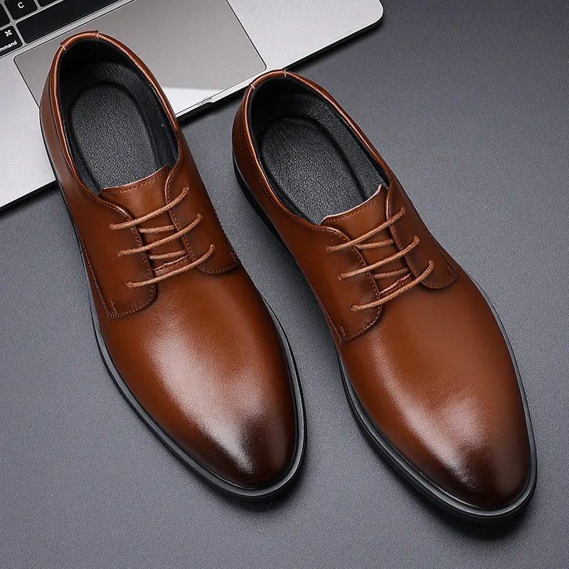 EGCHI Dress Shoes Men Low Top-7