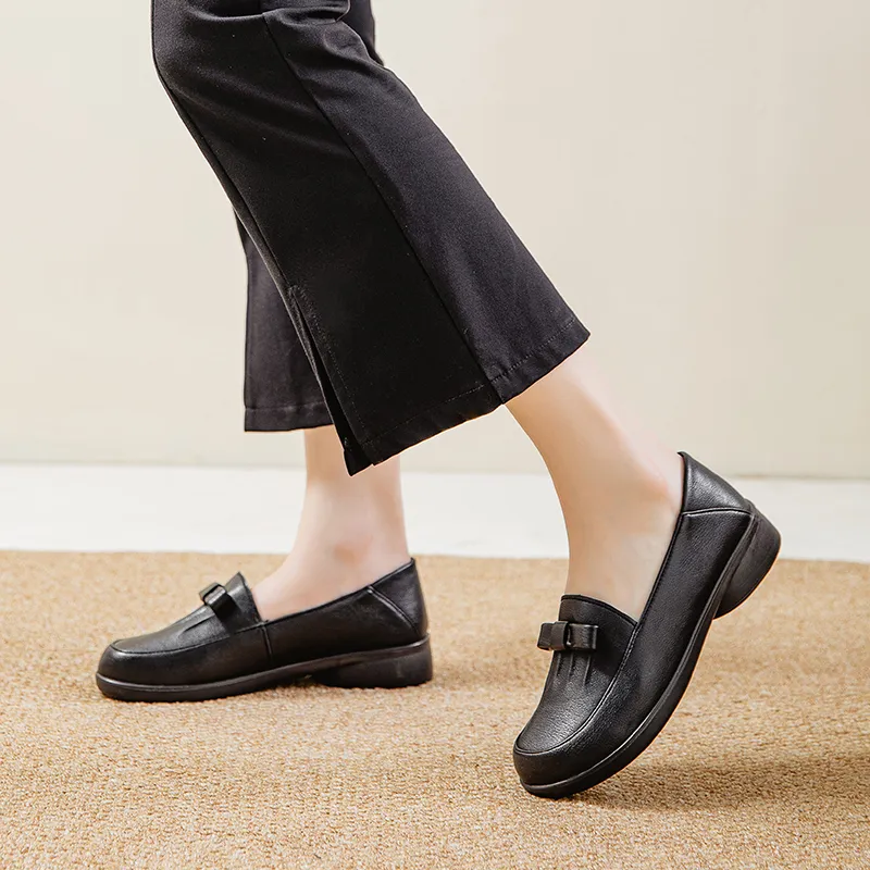EGCHI Loafers Women's Black/Beige/Pink-4