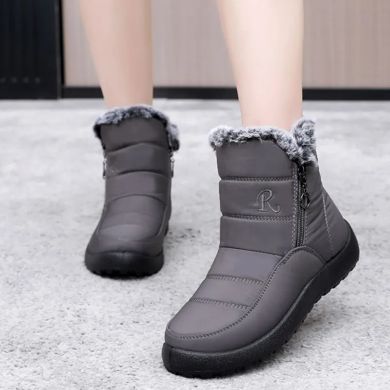 Captain Illy Warm And Wear-Resistant Short Snow Boots Unisex-11