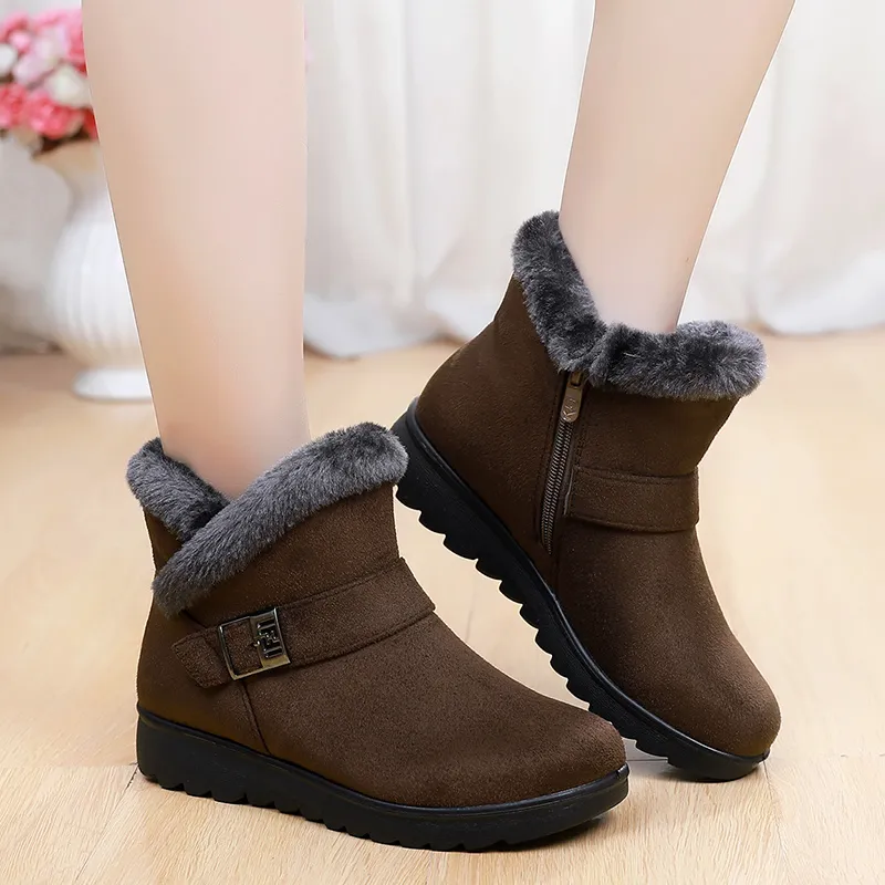 EGCHI Snow Boots Women's Black-12
