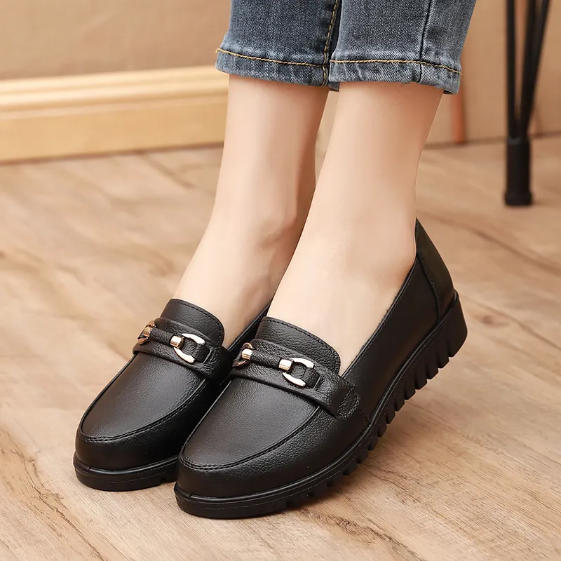 Captain Illy Casual Single Shoes Women's Black-2