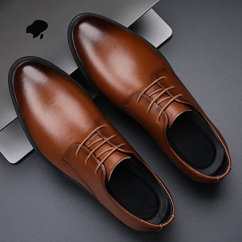 EGCHI Dress Shoes Men Low Top-6