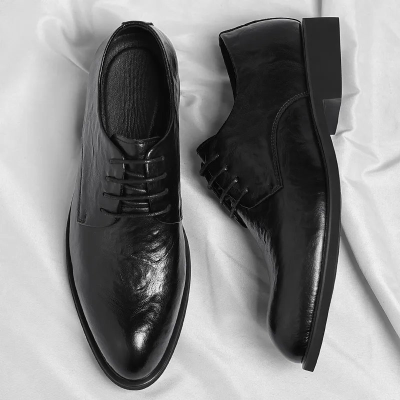 EGCHI Dress Shoes Men Low Top-4