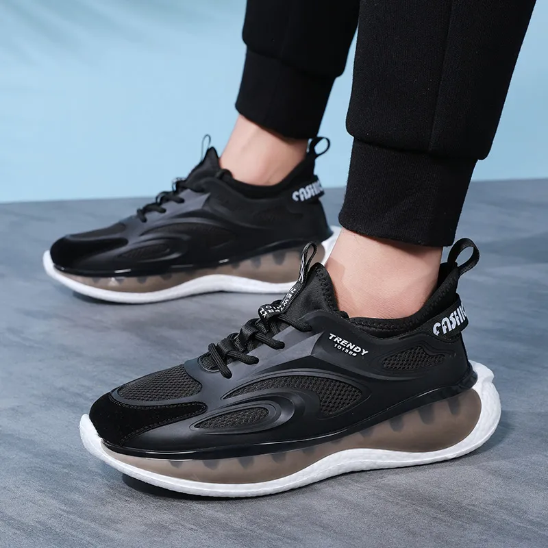 EGCHI Casual Shoes Men Low Top Black-9