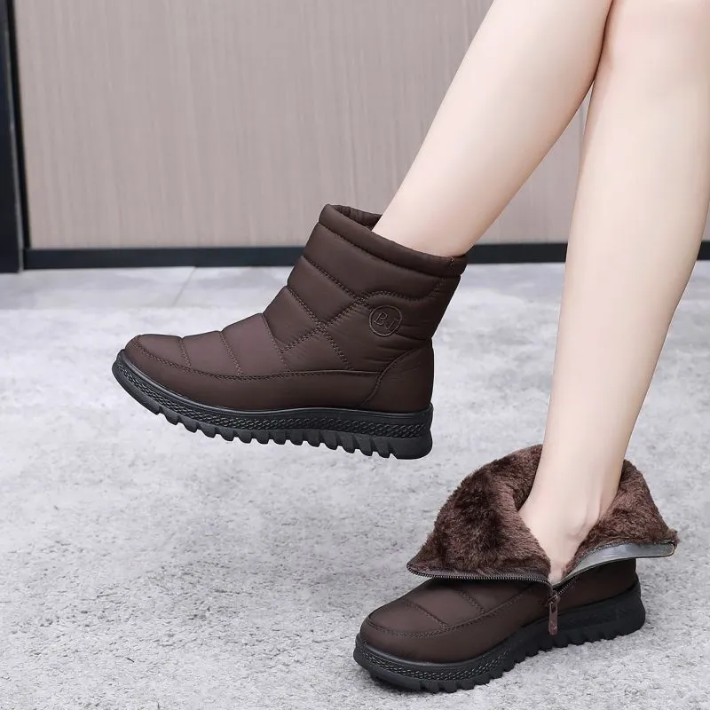EGCHI Warm Short Snow Boots Women's-17