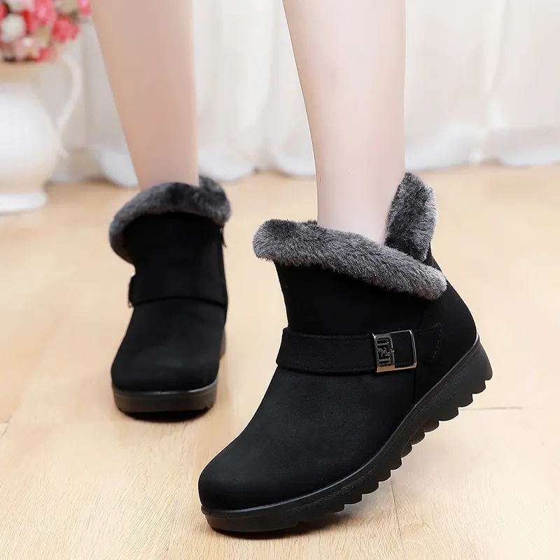 EGCHI Snow Boots Women's Black-2
