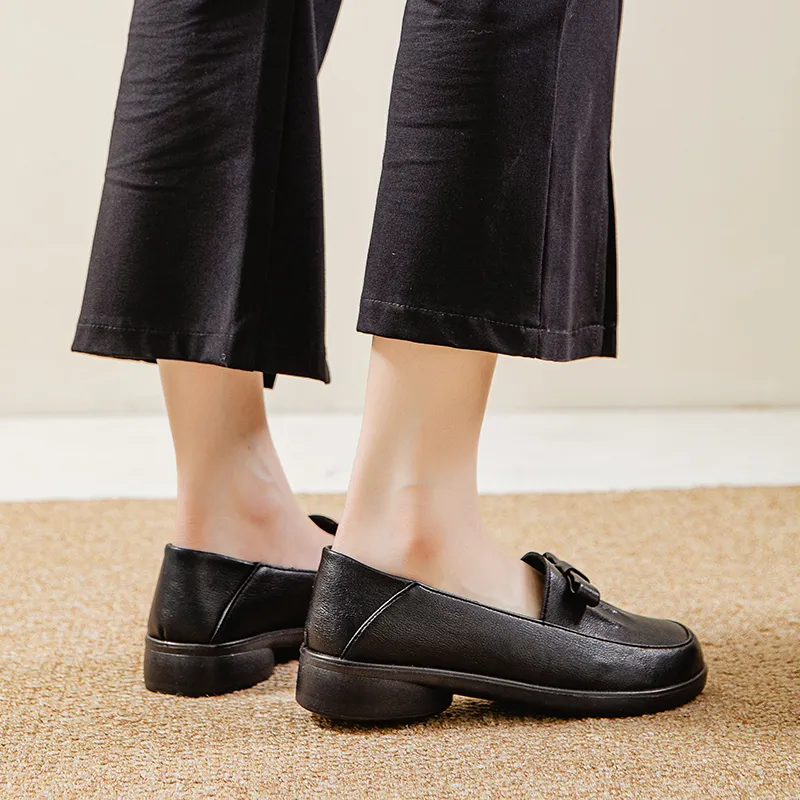 EGCHI Loafers Women's Black/Beige/Pink-5