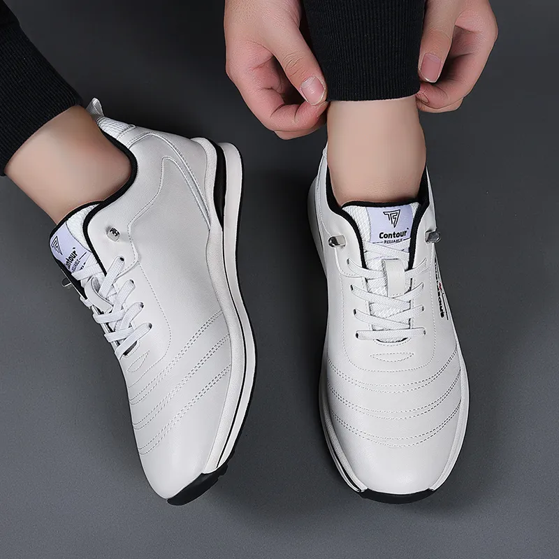 EGCHI Casual Shoes Men Mid Top Black/White-11