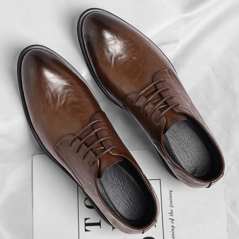 EGCHI Dress Shoes Men Low Top-10