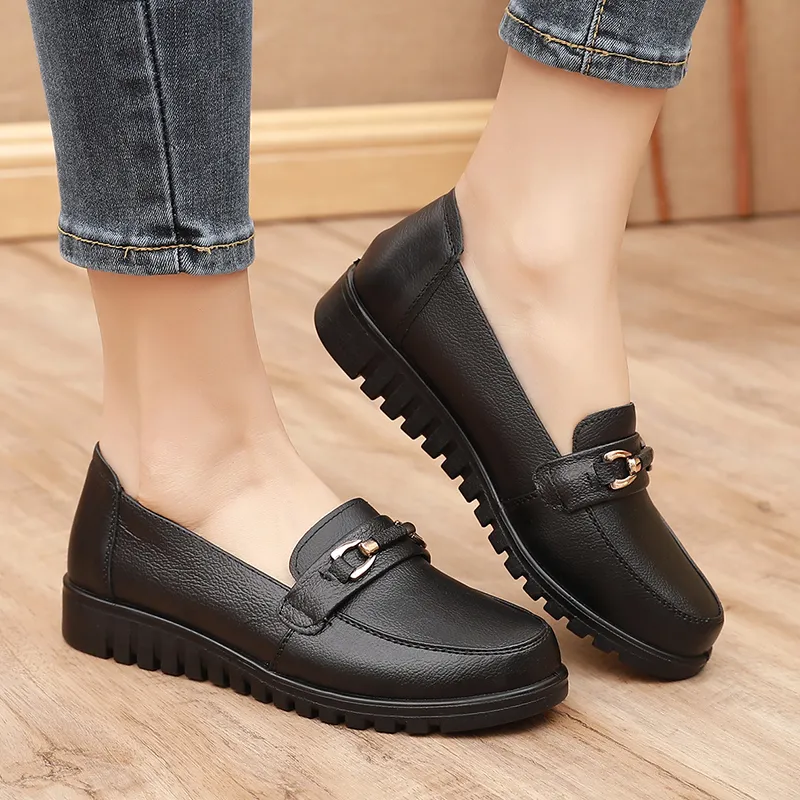 Captain Illy Casual Single Shoes Women's Black-5