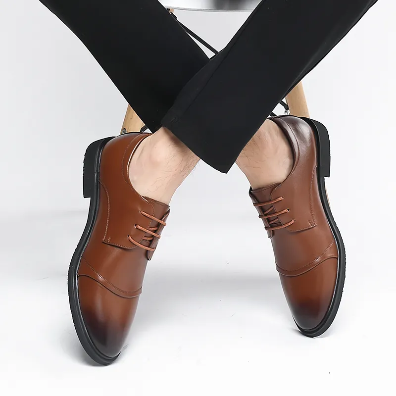 EGCHI Dress Shoes Men Low Top-9