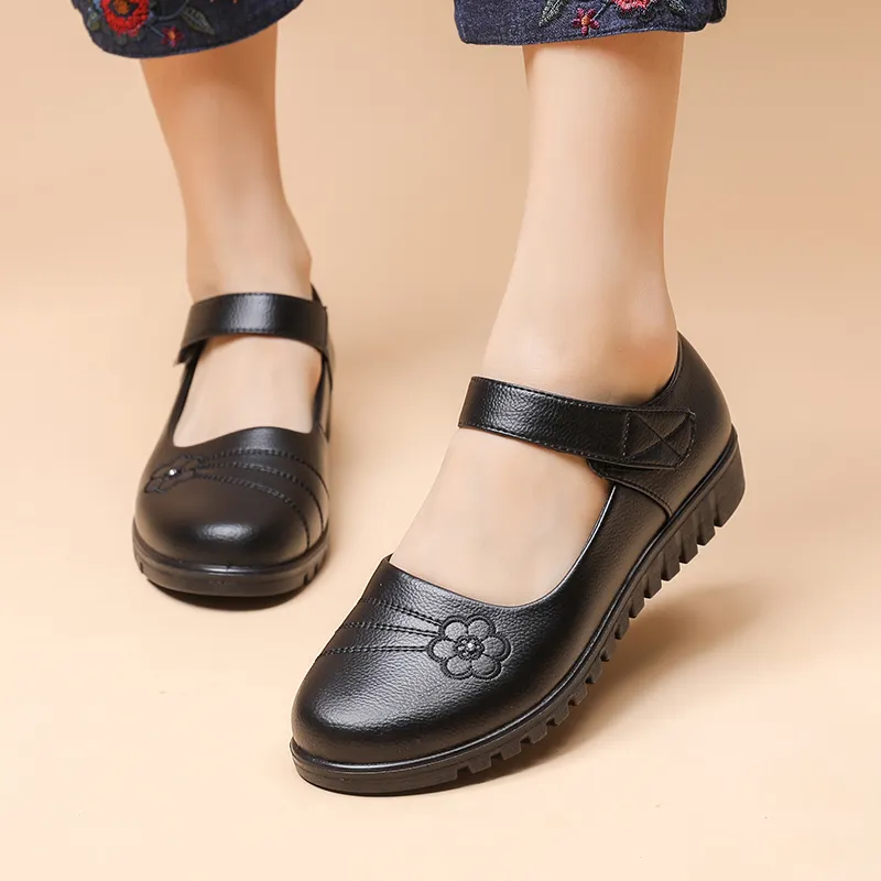 EGCHI Casual Single Shoes Women's Black-3