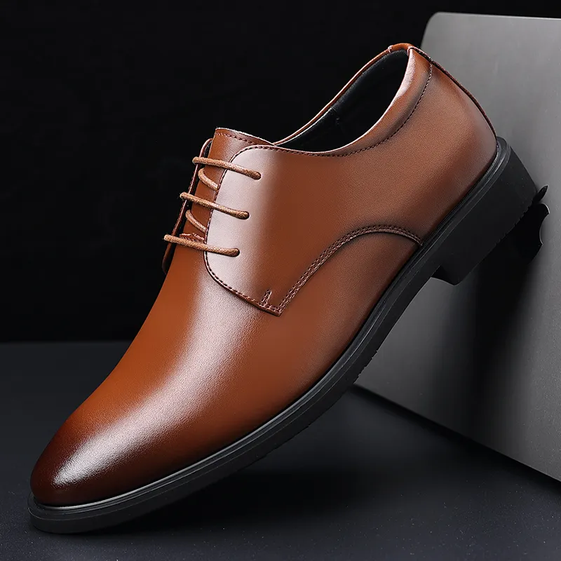 EGCHI Dress Shoes Men Low Top-4