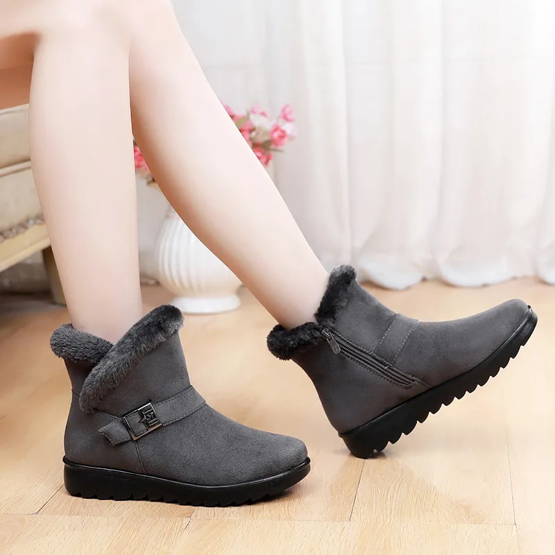 EGCHI Snow Boots Women's Black-10