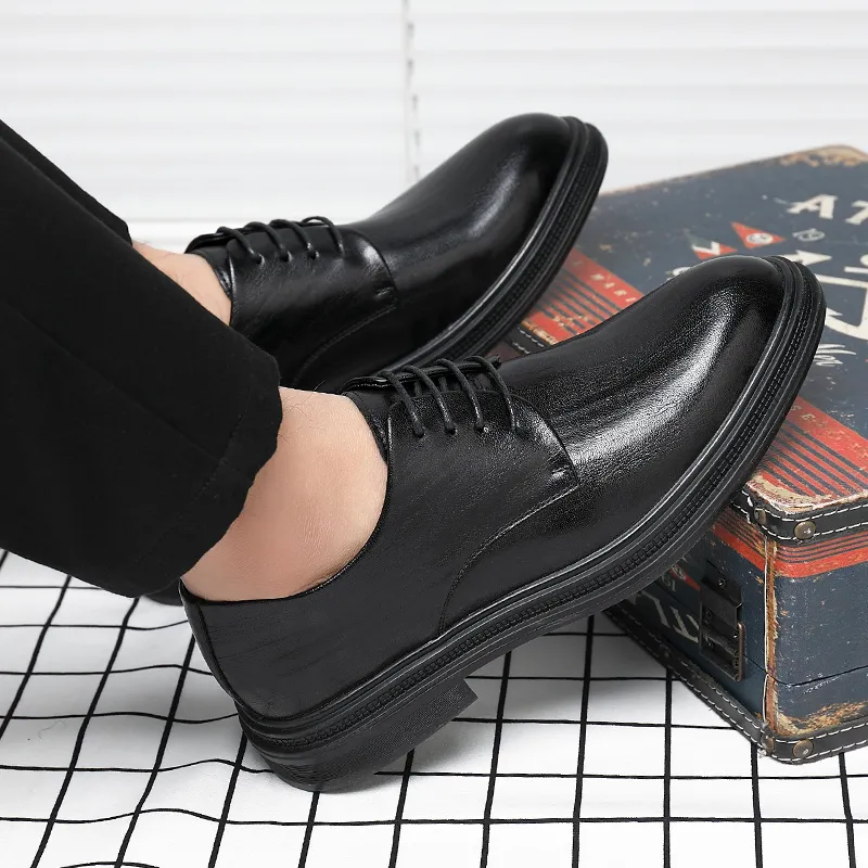 EGCHI Dress Shoes Men Low Top-5