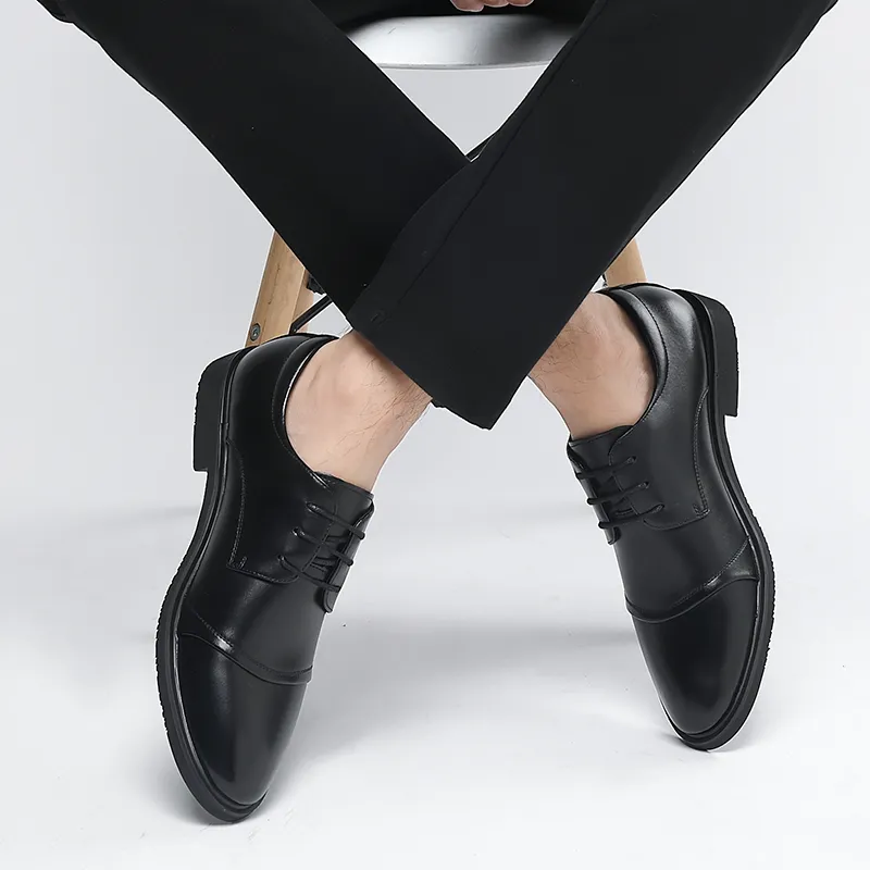 EGCHI Dress Shoes Men Low Top-4