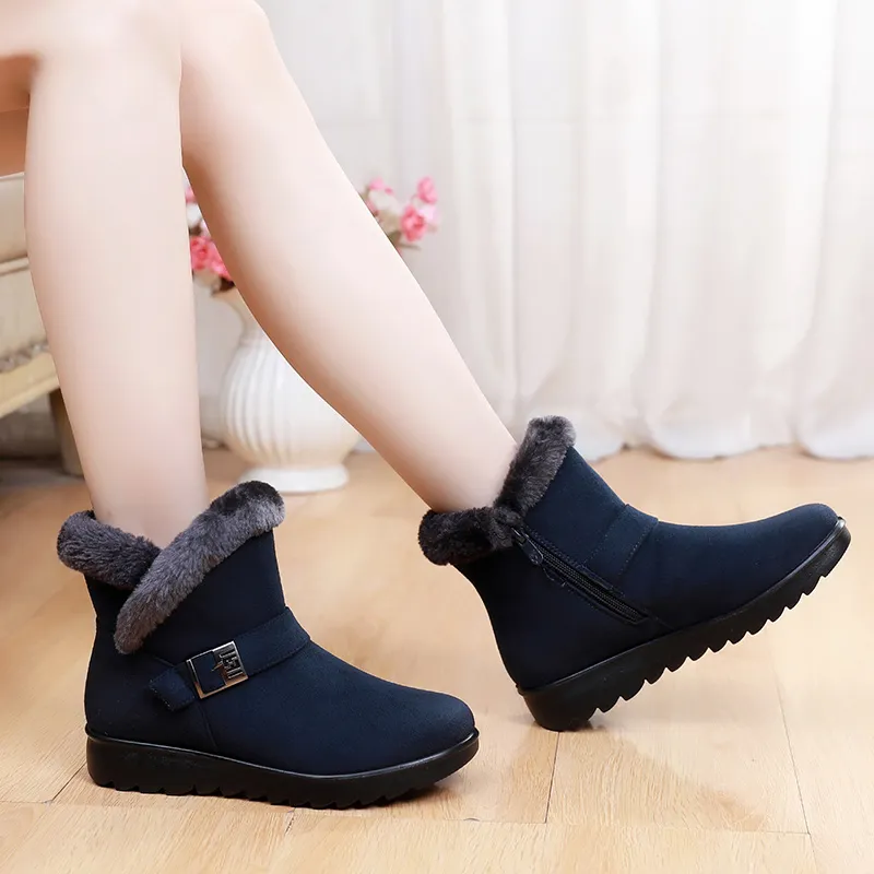 EGCHI Snow Boots Women's Black-6