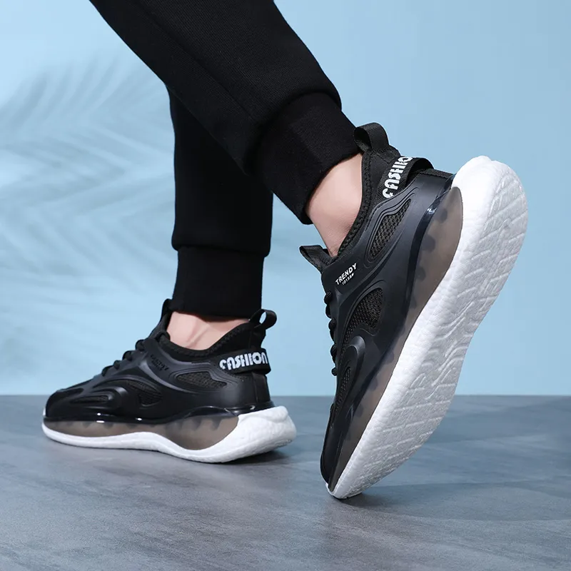 EGCHI Casual Shoes Men Low Top Black-7