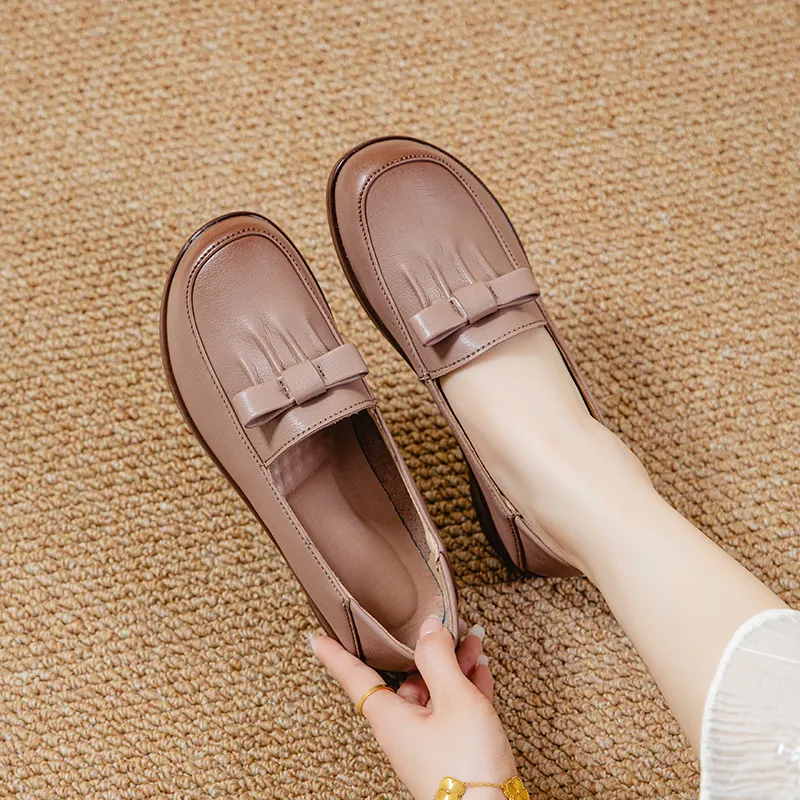 EGCHI Loafers Women's Black/Beige/Pink-17