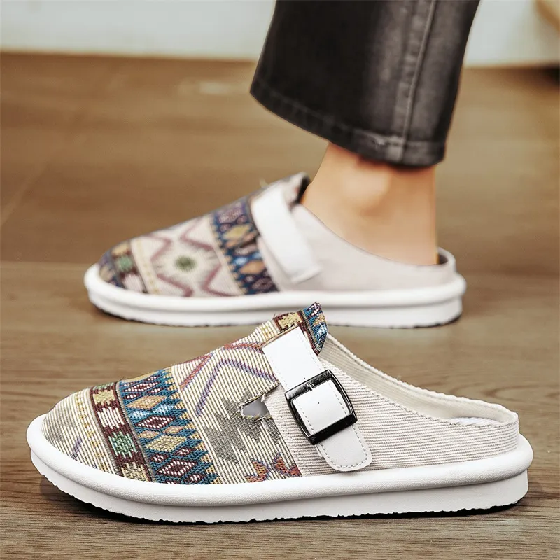 EGCHI Vibram Sole Closed Toe Slippers Men's-11
