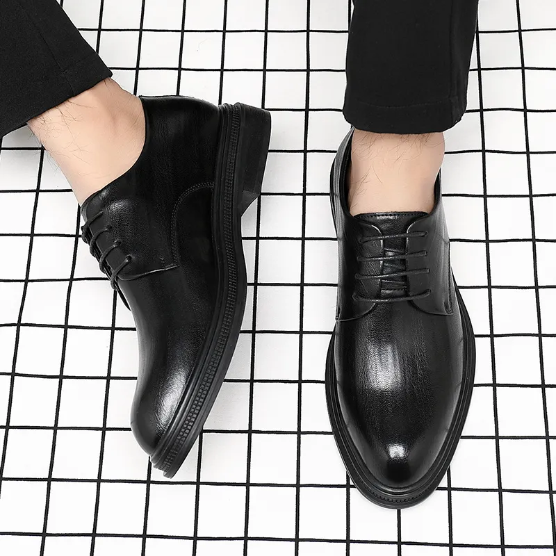 EGCHI Dress Shoes Men Low Top-2