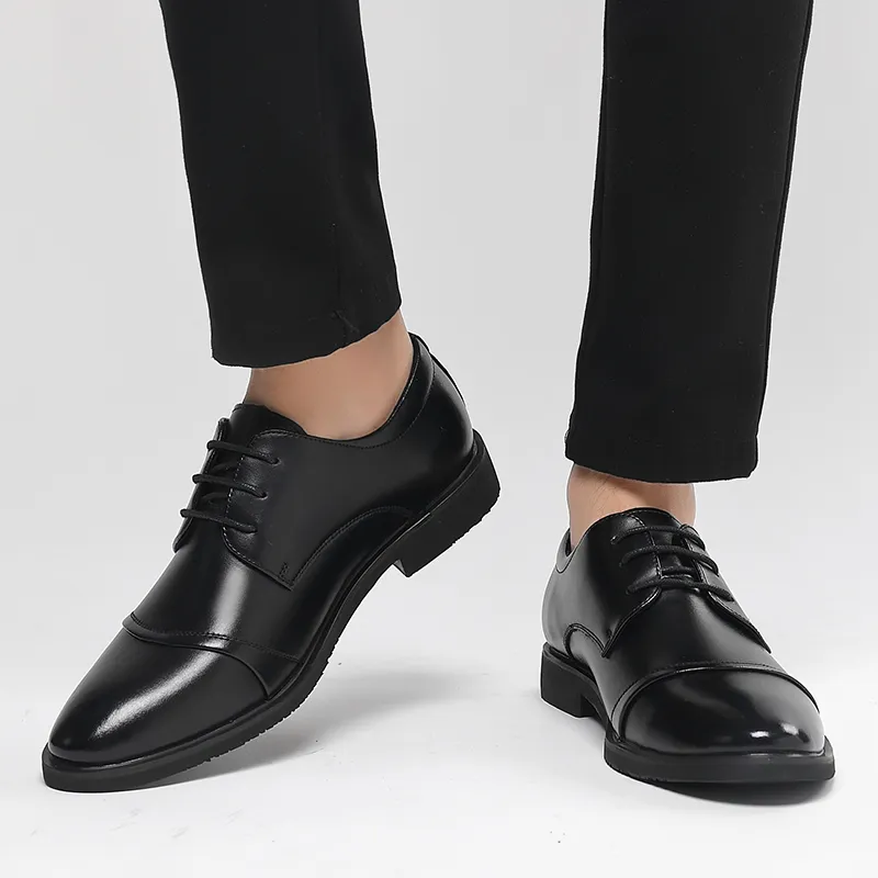 EGCHI Dress Shoes Men Low Top-3