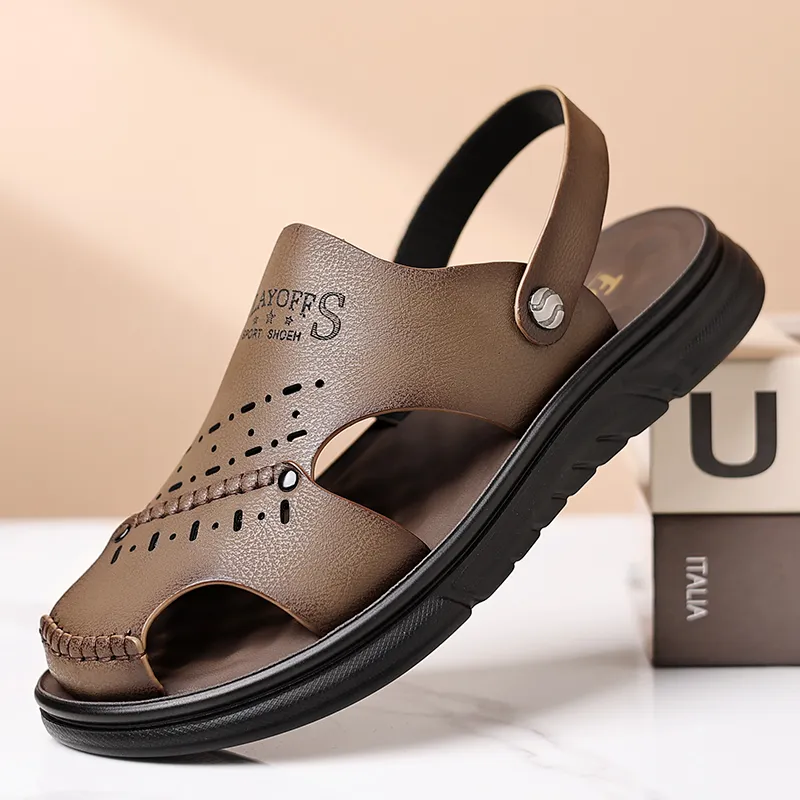 Captain Illy Beach Sandals Men's Brown-3