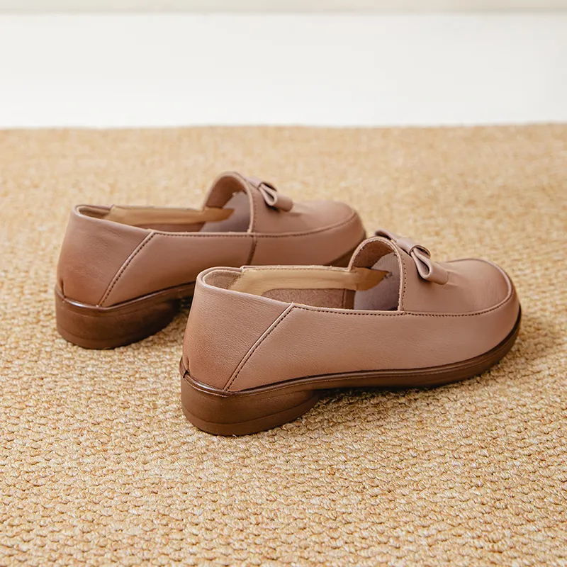 EGCHI Loafers Women's Black/Beige/Pink-14