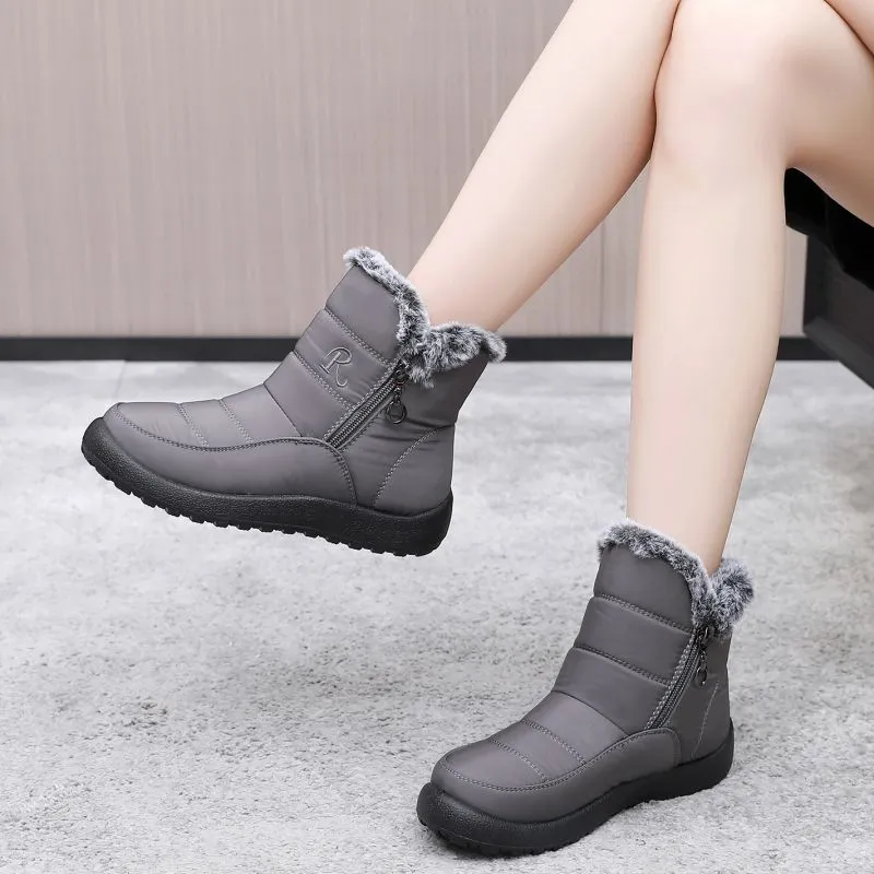 Captain Illy Warm And Wear-Resistant Short Snow Boots Unisex-12