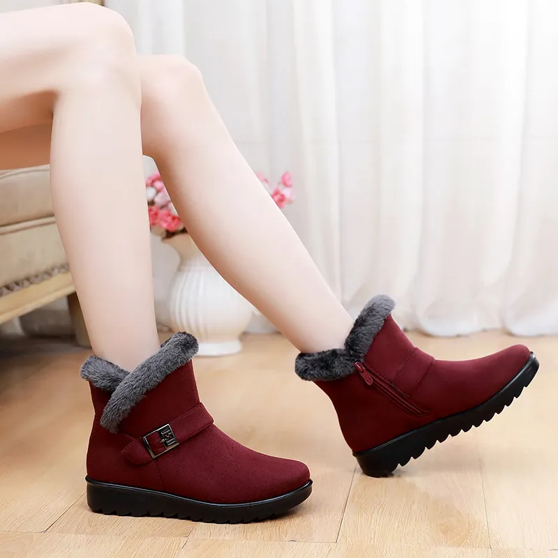 EGCHI Snow Boots Women's Black-18