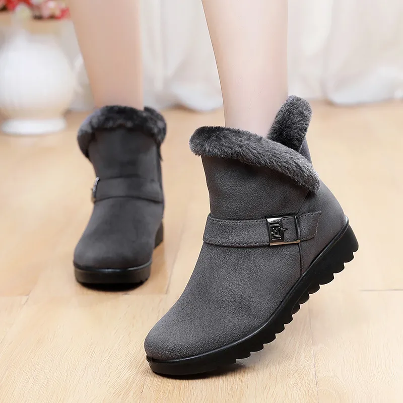 EGCHI Snow Boots Women's Black-8