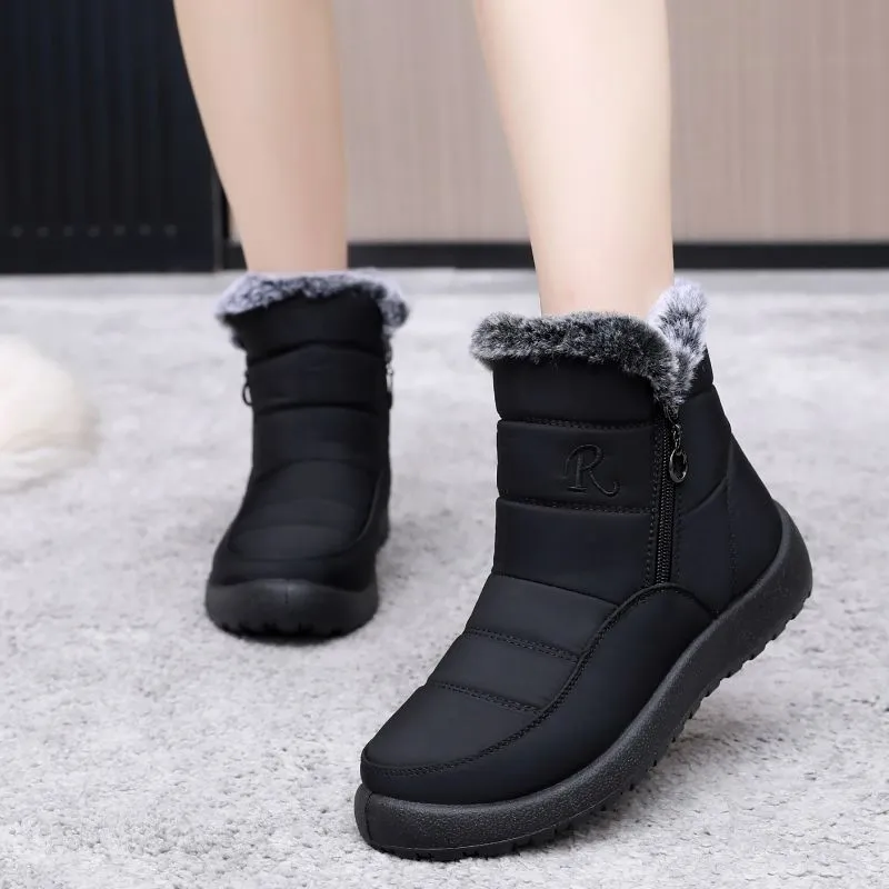 Captain Illy Warm And Wear-Resistant Short Snow Boots Unisex-4