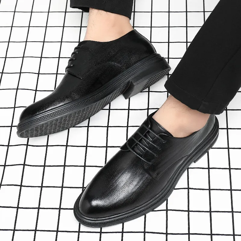 EGCHI Dress Shoes Men Low Top-3