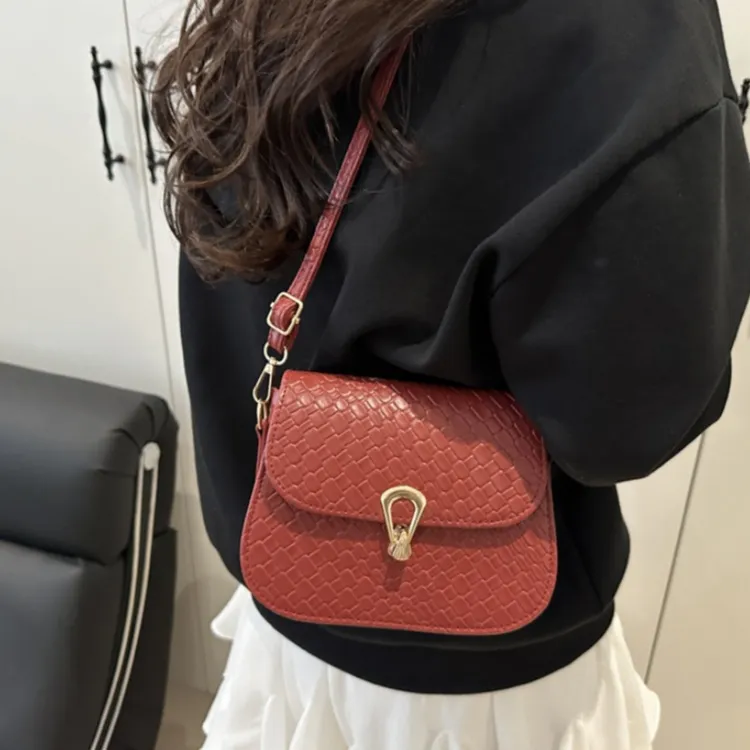 LETOO PU Crossbody Bag Women's White/Khaki/Black/Red-7