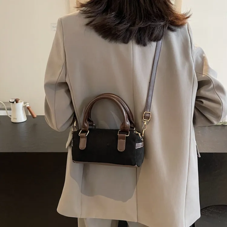LETOO PU Pillow Bag, Boston Bag, Shoulder Bag, Crossbody Bag, Handbag Women's Black/Brown/Khaki/Burgundy-2
