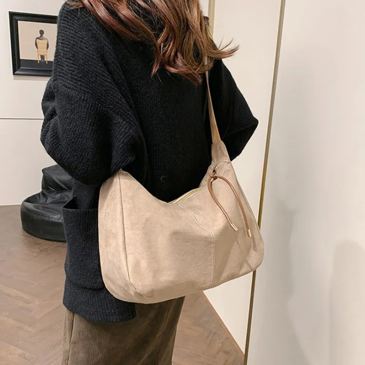 LETOO Suede Shoulder Bag Crossbody Bag Women's Multicolor-14