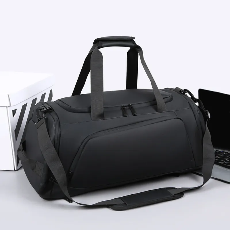 LETOO Oxford Travel Bag Men's Gray/Black-3