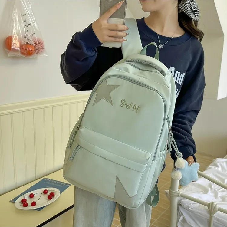 LETOO Nylon Backpack Unisex Multicolor-5