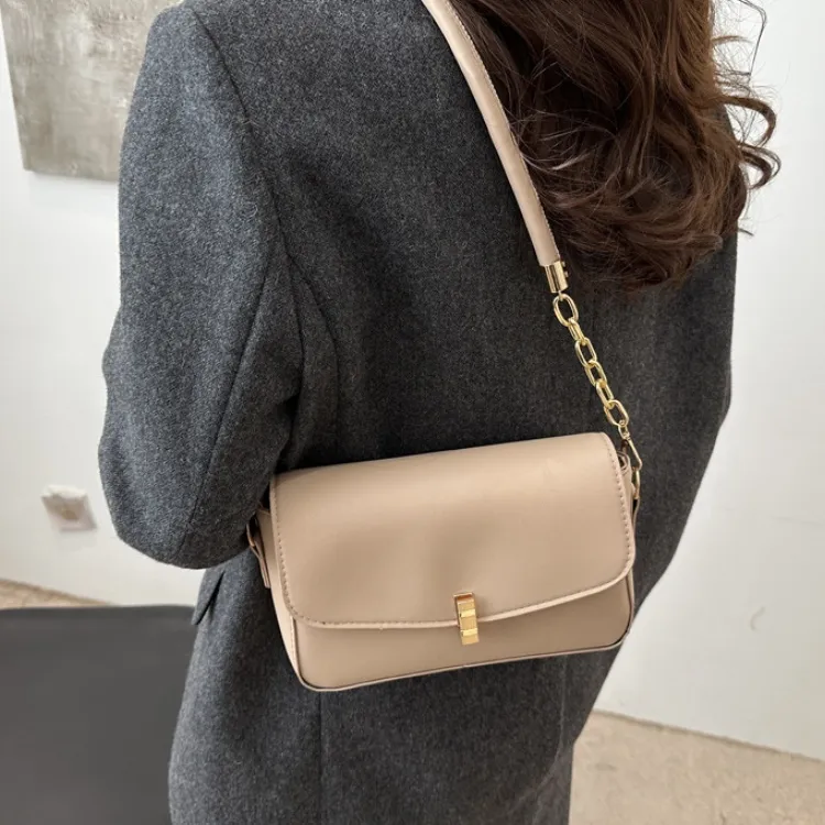 LETOO PU Shoulder Bag Regular Women's Coffee Black White Khaki-14