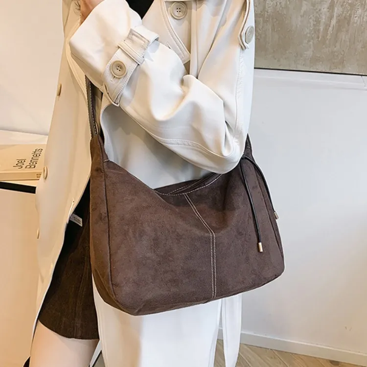 LETOO Suede Shoulder Bag Crossbody Bag Women's Multicolor-10