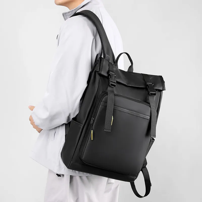 LETOO Nylon Fabric Backpack Men's Multicolor-1