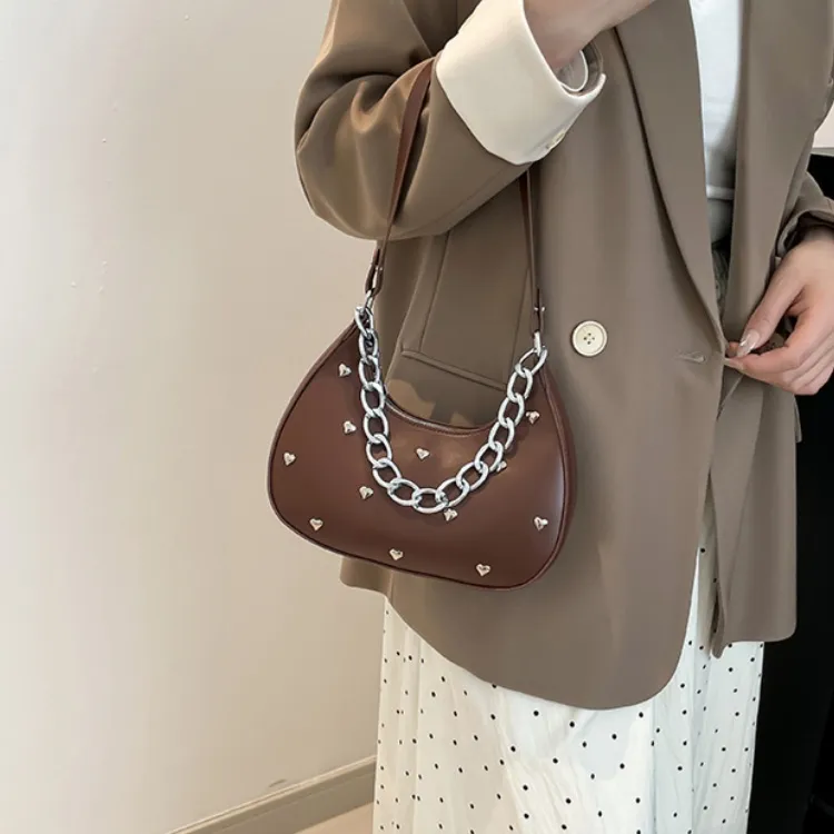 LETOO PU Shoulder Bag Women's Black/Pink/Brown/Red-12