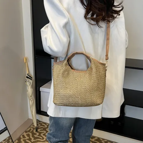 LETOO Straw Woven Handbag Women's Multicolor